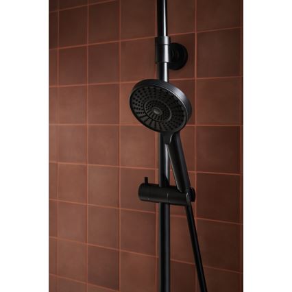 KFA Armatura 5556-910-81 - Shower set with tap OTAVA brass/matte black