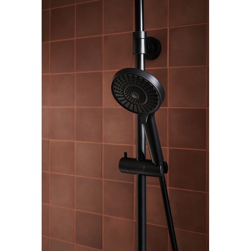 KFA Armatura 5556-910-81 - Shower set with tap OTAVA brass/matte black