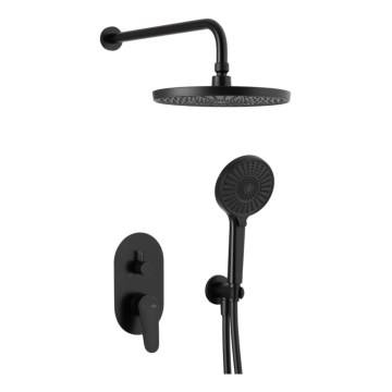 KFA Armatura 5559-501-81 - Shower set with concealed tap OTAVA matte black