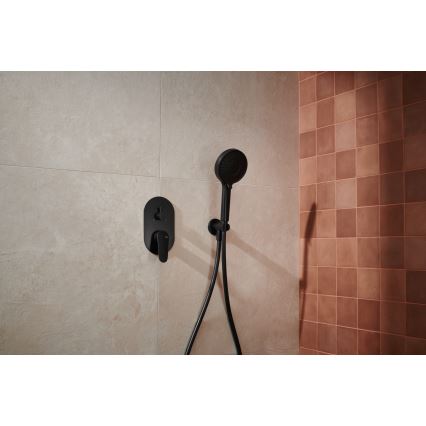 KFA Armatura 5559-501-81 - Shower set with concealed tap OTAVA matte black
