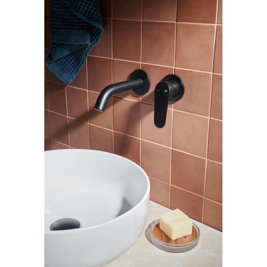 KFA Armatura 5559-810-81 - Basin tap for concealed installation OTAVA matte black