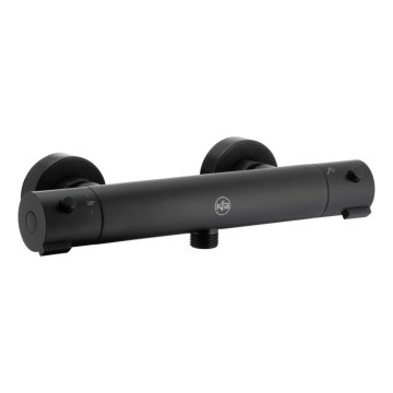 KFA Armatura 5736-010-81 - Thermostatic shower tap MOZA matte black