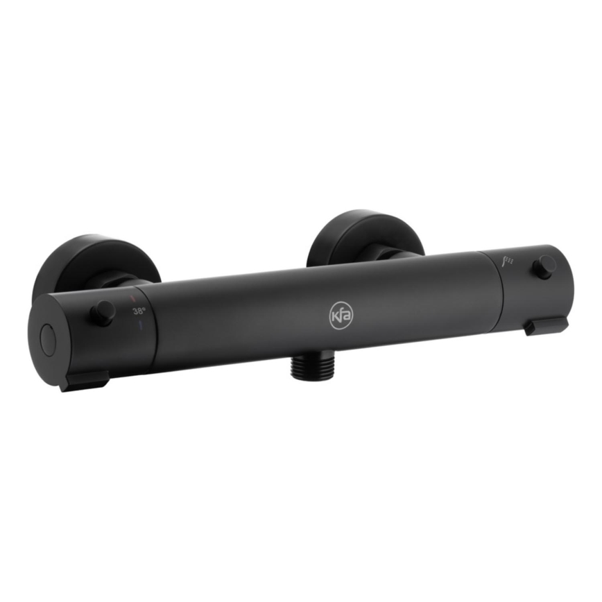 KFA Armatura 5736-010-81 - Thermostatic shower tap MOZA matte black
