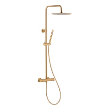 KFA Armatura 5736-920-31 - Shower set with thermostatic tap MOZA ground gold