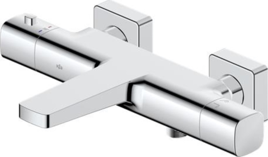 KFA Armatura 5754-010-00 - MALAGA thermostatic bath mixer, polished chrome