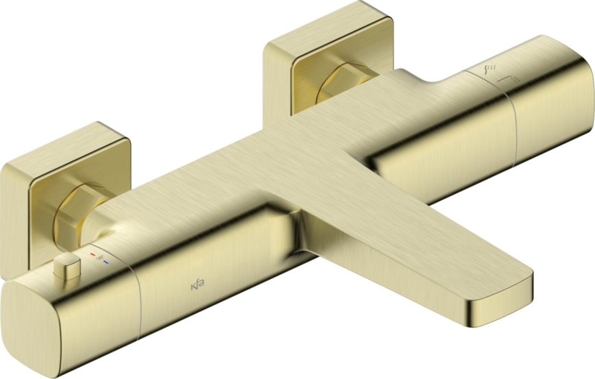 KFA Armatura 5754-010-31 - MALAGA Thermostatic Bath Mixer in Brushed Gold