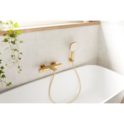 KFA Armatura 5754-010-31 - MALAGA Thermostatic Bath Mixer in Brushed Gold