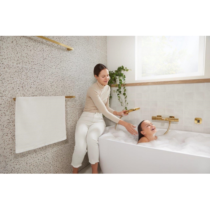 KFA Armatura 5754-010-31 - MALAGA Thermostatic Bath Mixer in Brushed Gold