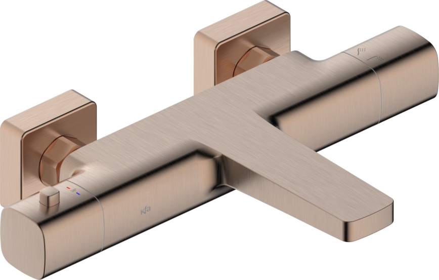 KFA Armatura 5754-010-34 - Thermostatic bath mixer MALAGA rose gold