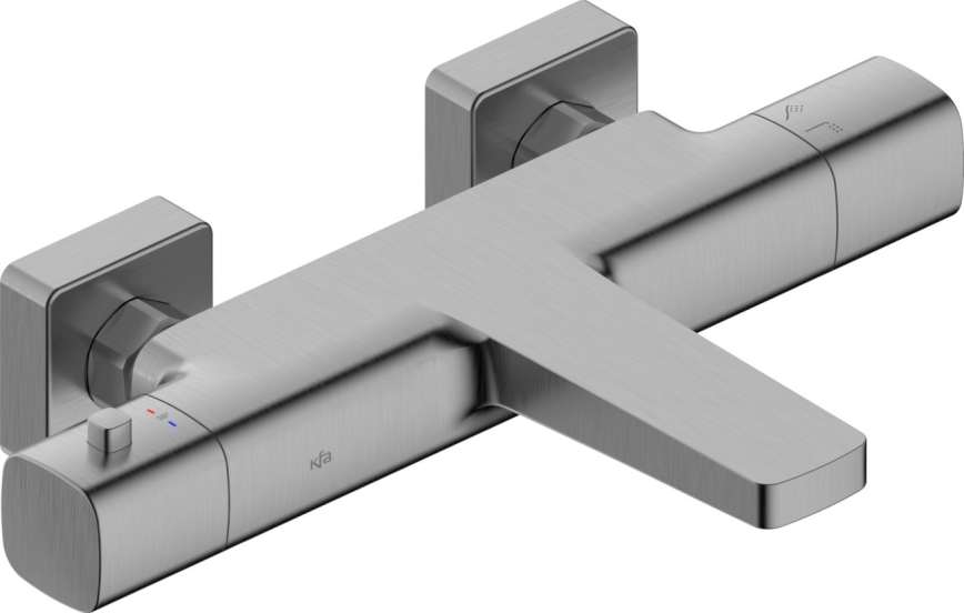 KFA Armatura 5754-010-61 - MALAGA Thermostatic Bath Mixer Metallic Grey
