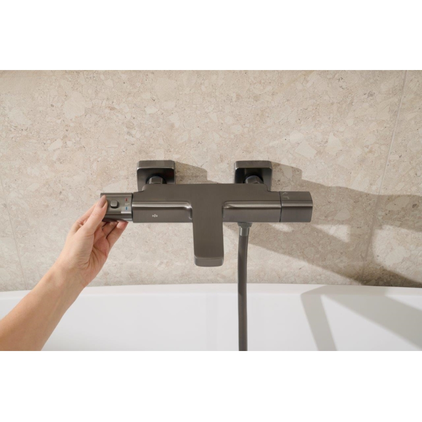 KFA Armatura 5754-010-61 - MALAGA Thermostatic Bath Mixer Metallic Grey