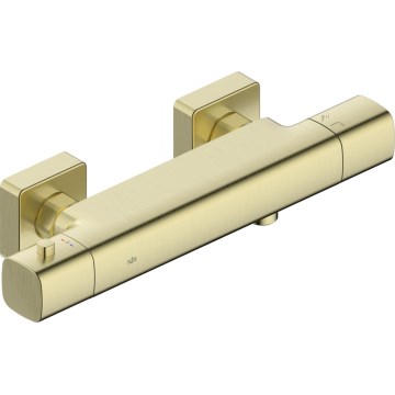 KFA Armatura 5756-010-31 - MALAGA Thermostatic Shower Mixer Brushed Gold
