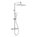 KFA Armatura 5756-910-00 - MALAGA shower set with thermostatic mixer, polished chrome
