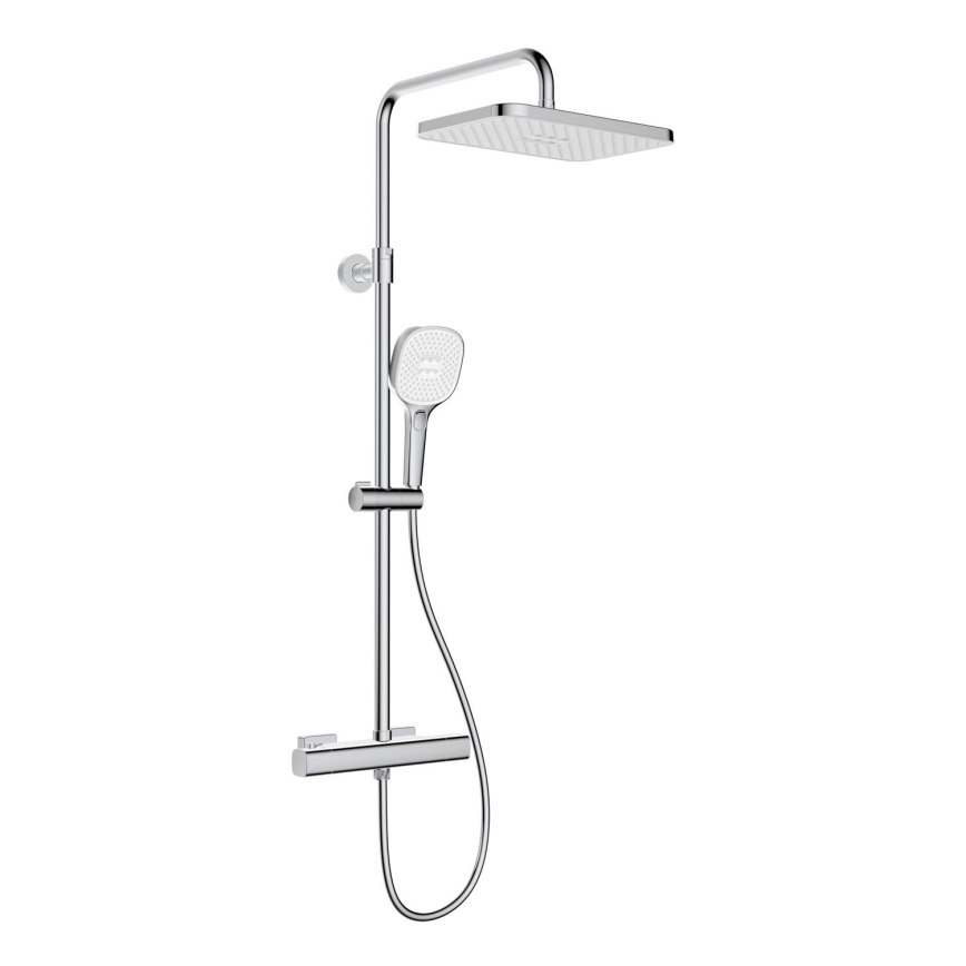 KFA Armatura 5756-910-00 - MALAGA shower set with thermostatic mixer, polished chrome