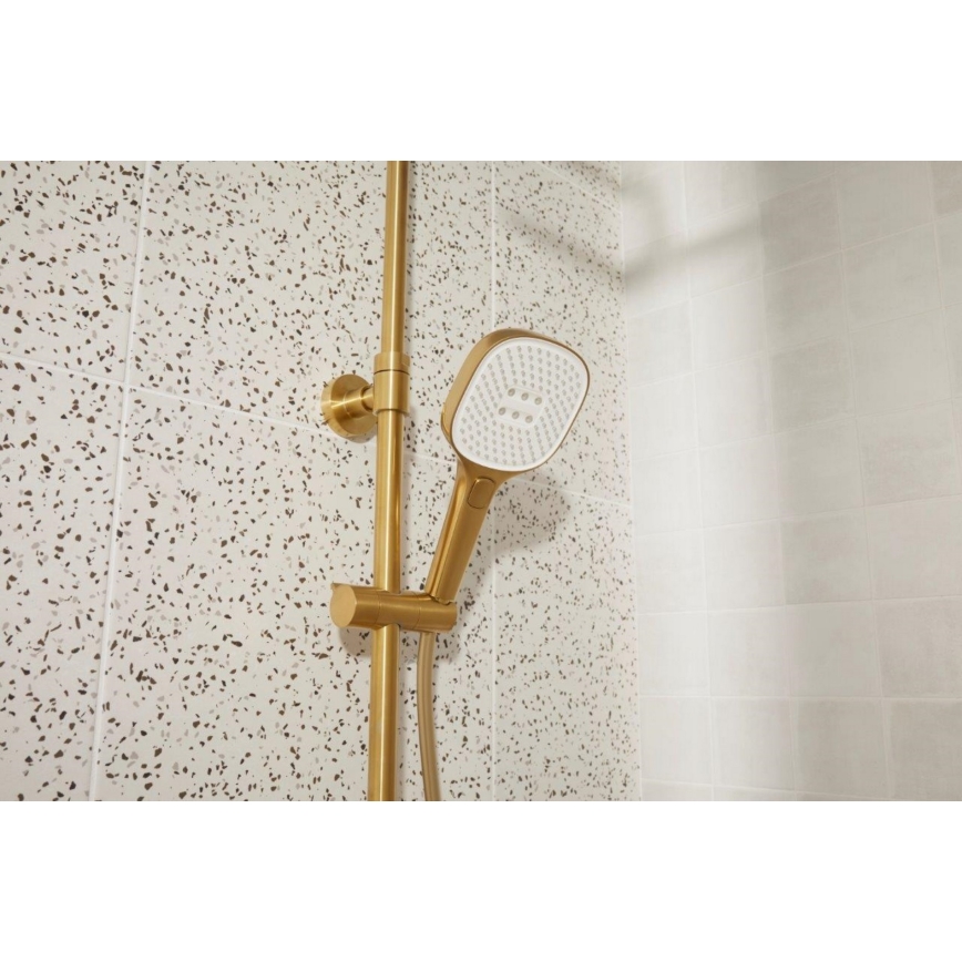KFA Armatura 5756-910-31 - MALAGA Thermostatic Shower Set, Brushed Gold