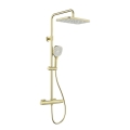 KFA Armatura 5756-910-31 - MALAGA Thermostatic Shower Set, Brushed Gold