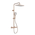 KFA Armatura 5756-910-34 - MALAGA Rose Gold Shower Set with Thermostatic Mixer