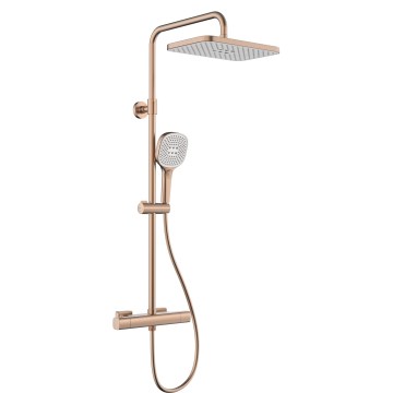 KFA Armatura 5756-910-34 - MALAGA Rose Gold Shower Set with Thermostatic Mixer