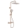 KFA Armatura 5756-910-34 - MALAGA Rose Gold Shower Set with Thermostatic Mixer
