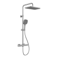 KFA Armatura 5756-910-61 - Shower set with MALAGA thermostatic mixer, metallic gray