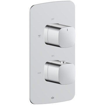 KFA Armatura 5759-001-00 - MALAGA Thermostatic Shower Mixer for Concealed Installation, Polished Chrome