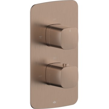 KFA Armatura 5759-001-34 - Thermostatic shower valve for concealed installation MALAGA rose gold