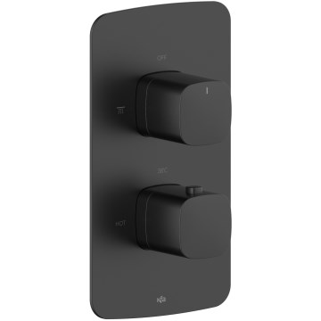 KFA Armatura 5759-001-81 - MALAGA Thermostatic Shower Mixer for Concealed Installation, Black