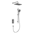 KFA Armatura 5759-301-61 - MALAGA Thermostatic Concealed Shower Set, Metallic Grey