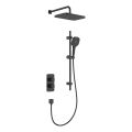 KFA Armatura 5759-301-81 - MALAGA shower set with built-in thermostatic mixer, black