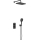 KFA Armatura 5759-501-81 - MALAGA Black Shower Set with Concealed Thermostatic Mixer