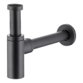 KFA Armatura 600-003-81 - Round basin trap brass/matte black