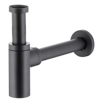 KFA Armatura 600-003-81 - Round basin trap brass/matte black