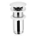 KFA Armatura 660-253-00 - Basin waste without overflow CLICK-CLACK d. 6,6 cm shiny chrome