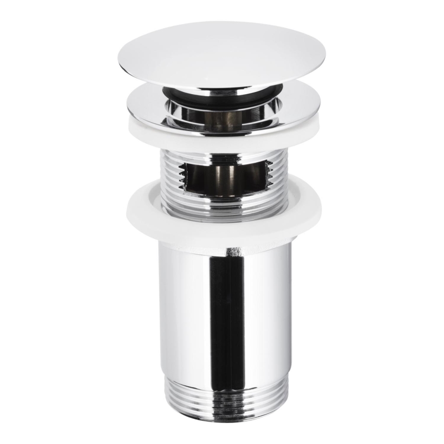KFA Armatura 660-254-00 - Basin waste with overflow CLICK-CLACK d. 6,6 cm shiny chrome