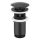 KFA Armatura 660-254-81 - Basin waste with overflow CLICK-CLACK d. 6,6 cm brass/matte black