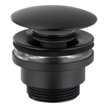 KFA Armatura 660-310-81 - Basin waste CLICK-CLACK d. 6,6 cm brass/matte black