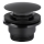 KFA Armatura 660-320-81 - Basin waste CLICK-CLACK d. 6,6 cm stainless steel/matte black
