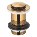 KFA Armatura 660-353-31 - Basin waste without overflow CLICK-CLACK d. 6,2 cm brass/ground gold