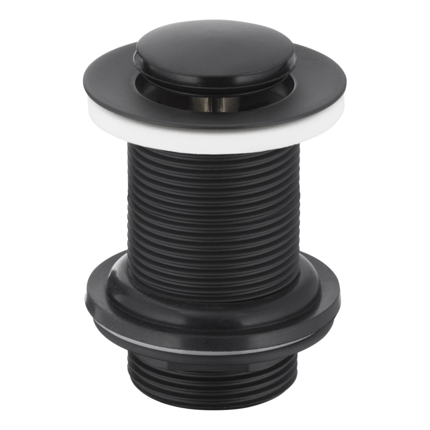 KFA Armatura 660-353-81 - Basin waste without overflow CLICK-CLACK d. 6,2 cm brass/matte black