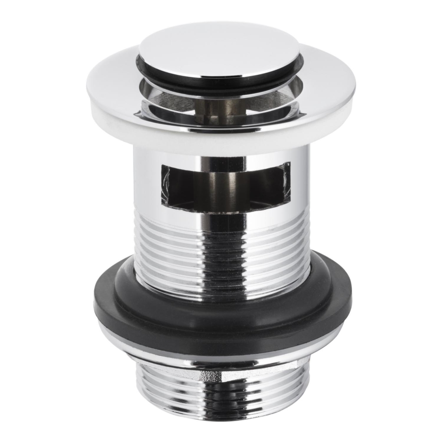 KFA Armatura 660-354-00 - Basin waste with overflow CLICK-CLACK d. 6,2 cm shiny chrome