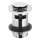 KFA Armatura 660-354-00 - Basin waste with overflow CLICK-CLACK d. 6,2 cm shiny chrome