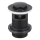 KFA Armatura 660-354-81 - Basin waste with overflow CLICK-CLACK d. 6,2 cm brass/matte black