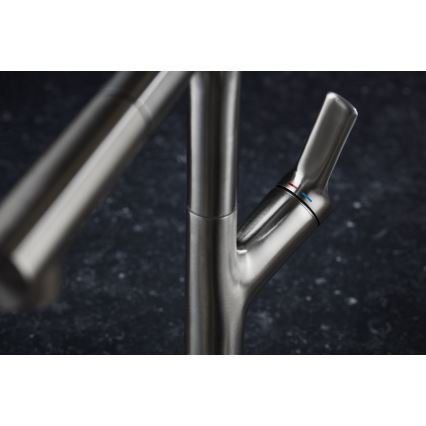 KFA Armatura 6623-220-22 - Sink tap with pull-out sprayer DUERO DESIGN stainless steel