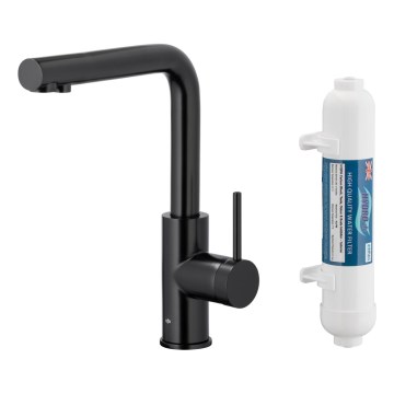 KFA Armatura 6623-912-81 - Filtered water tap DUERO PURE stainless steel/matte black + filter