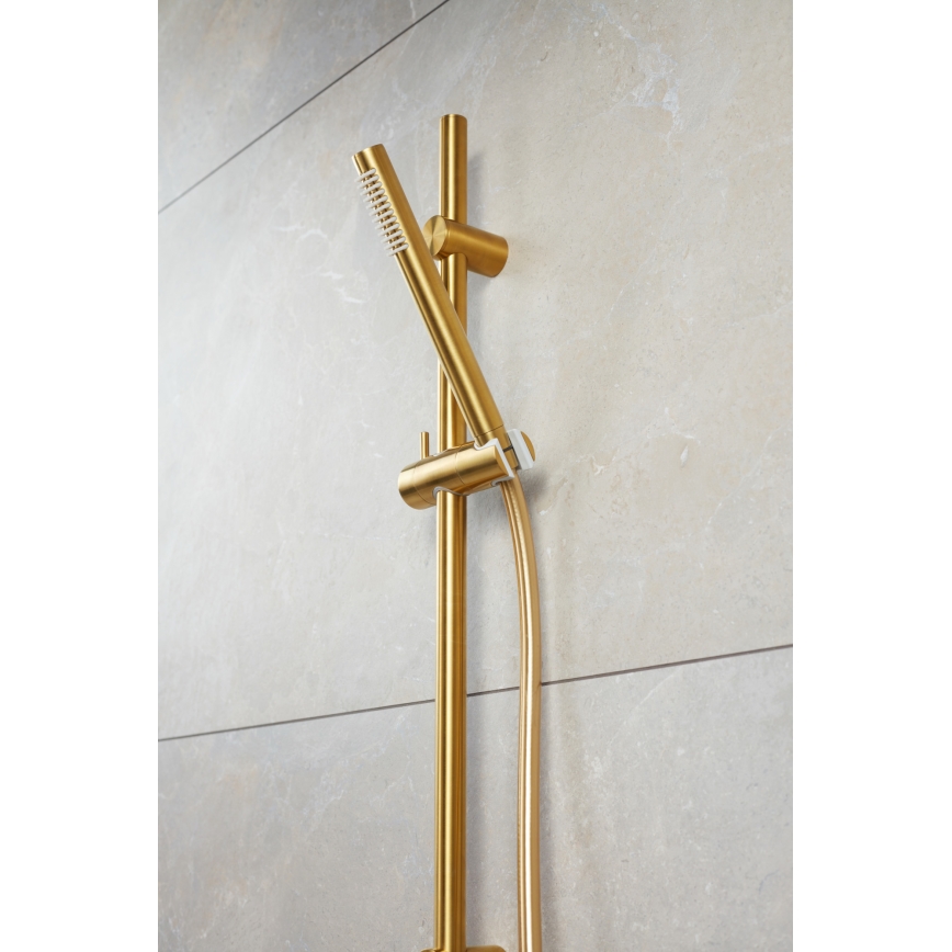 KFA Armatura 841-363-31 - Shower set MOZA stainless steel/ground gold