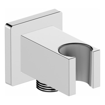 KFA Armatura 845-051-00 - Angular shower holder with outlet LOGON shiny chrome