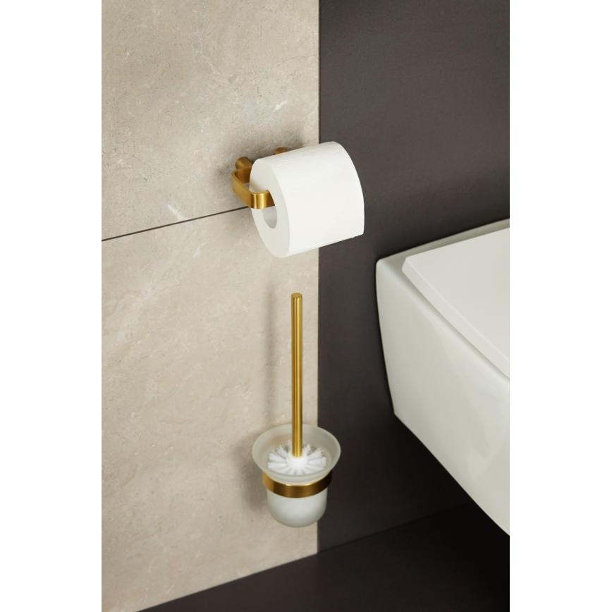 KFA Armatura 864-022-31 - Toilet paper holder stainless steel/ground gold