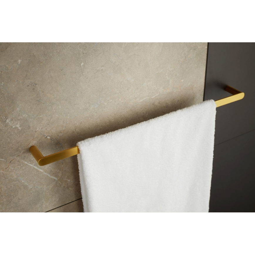 KFA Armatura 864-026-31 - Wall towel holder 47 cm stainless steel/ground gold