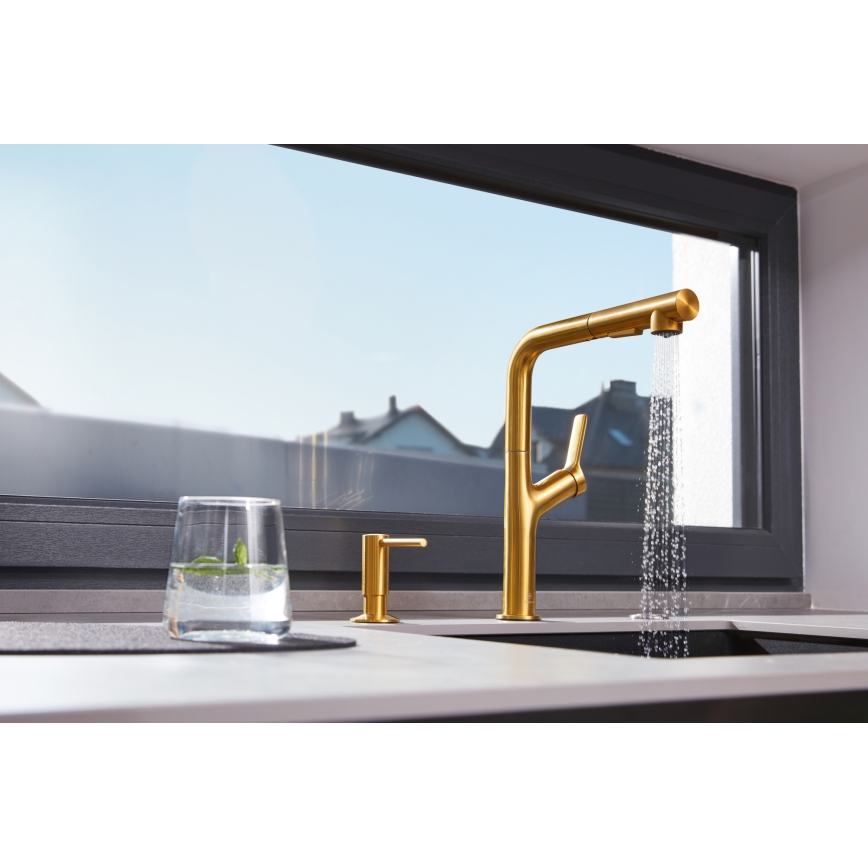 KFA Armatura 990-100-31 - Recessed soap dispenser DUERO stainless steel/ground gold