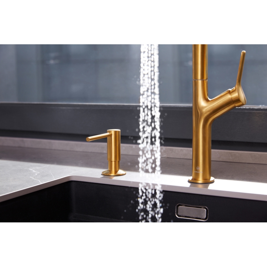KFA Armatura 990-100-31 - Recessed soap dispenser DUERO stainless steel/ground gold